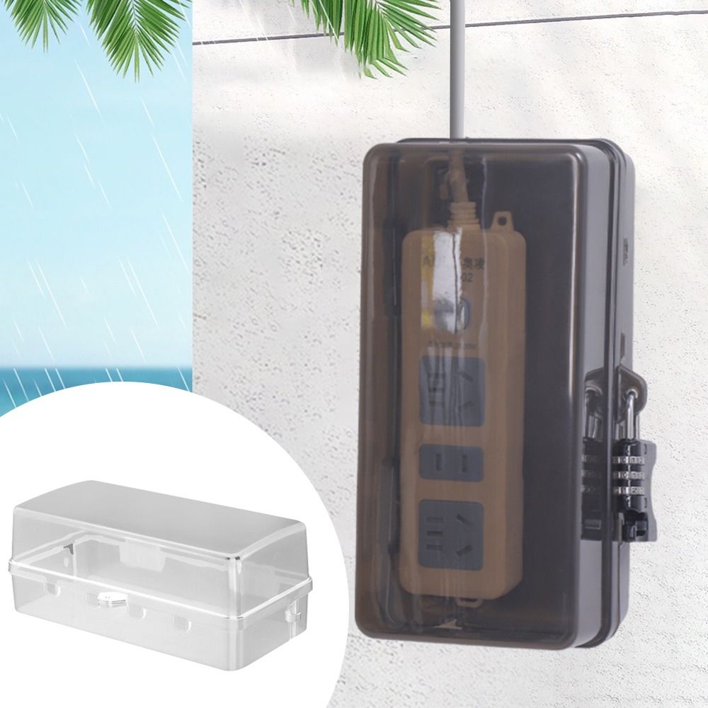 Outdoor Power Strip Weatherproof - Scatola Portatile in Plastica per Prese,